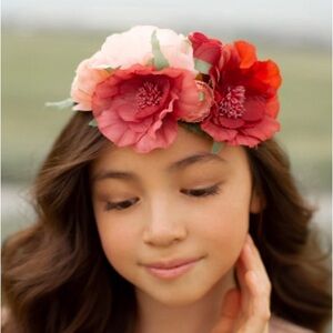 Joyfolie ORLY FLOWER CROWN IN DUSTY PINK